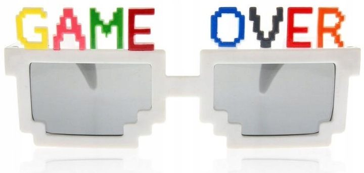 Okulary Game Over Do Fotobudki Na Imprezy Kawalerskie Karnawał zdjęcie 3