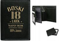 Portfel skórzany ELEGANCKI na 18 urodziny GRAWER