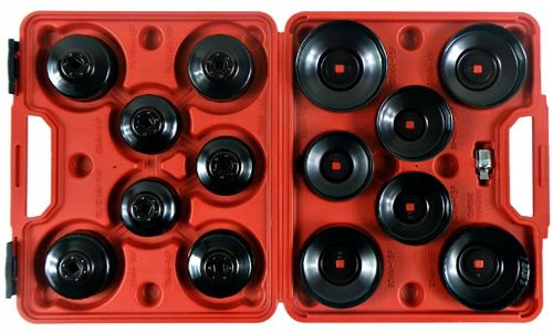 ZESTAW KLUCZY NASADEK W WALIZCE DO ODKRĘCANIA FILTRÓW OLEJU 15 ELEMENTÓW na Arena.pl