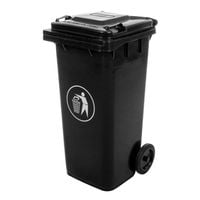 KOSZ NA ŚMIECI 120 L CZARNY – ODPADY ZMIESZANE