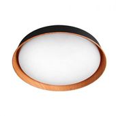 PLAFON LED 54W 3CCT ŚCIEMNIALNY PILOT CZARNY DREWNO