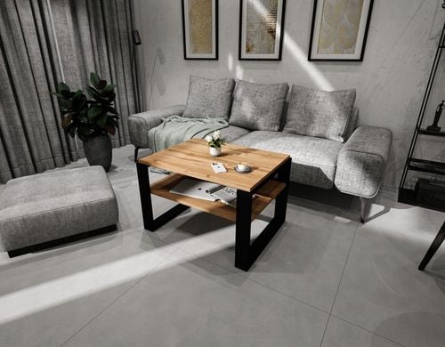 Stolik kawowy ława stół retro loft pokój salon gabinet dąb wotan na Arena.pl