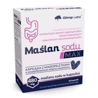 OLIMP MAŚLAN SODU MAX 60 vege kap Kwas Masłowy Na ZDROWE JELITA i TRAWIENIE