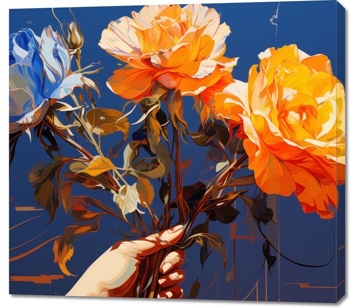 Obraz 100x90cm Żywy Uścisk zdjęcie 1