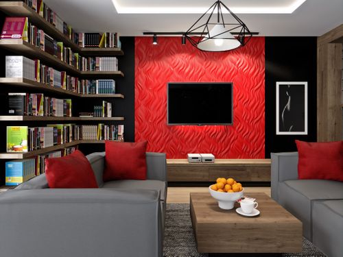 Dekoracyjne Panele Ścienne 60x60 - PŁOMIENIE na Arena.pl