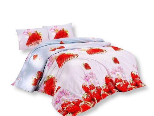 Pościel Valentini 160X200 Satyna Bawełna Strawberry na Arena.pl