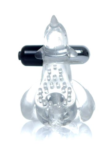 pierścień-dolphin vibro cockring clear na Arena.pl