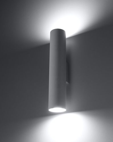 Kinkiet LAMPA ścienna SL.0326 metalowa OPRAWA tuba biała na Arena.pl