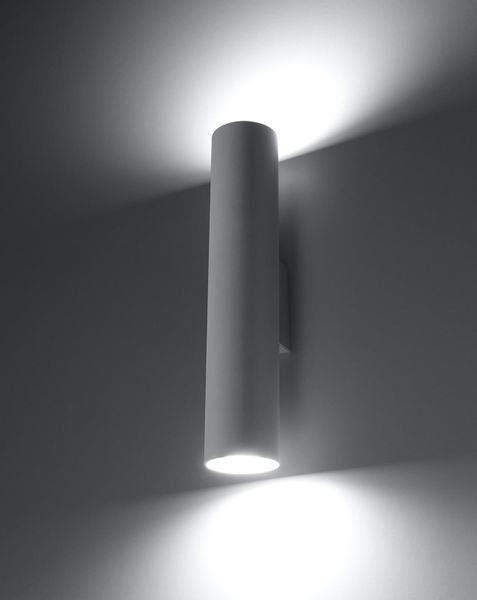 Kinkiet LAMPA ścienna SL.0326 metalowa OPRAWA tuba biała zdjęcie 2