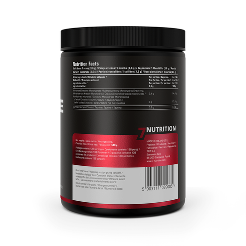 7Nutrition - Creatine Monohydrate - 500 g - naturalny na Arena.pl