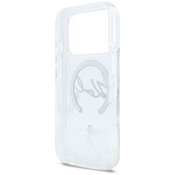 etui karl lagerfeld liquid glitter karl  script logo magsafe do zdjęcie 7