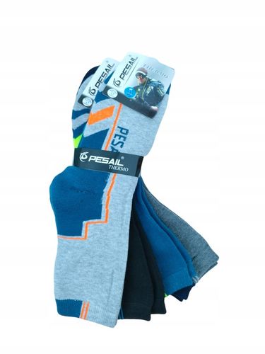 Zestaw 8 par skarpety męskich bawełnianych trwałych grubych frotte thermo na Arena.pl