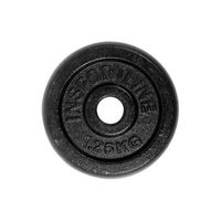 Obciążenie żeliwne Insportline Black (30 mm) 1,25 kg
