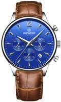 zegarek męski giewont chronograph sapphire brązowo niebieski gw6310-a5