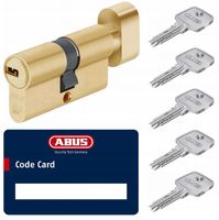 WKŁADKA DRZWIOWA ABUS D10 Z GAŁKĄ MOSIĄDZ 50/50G