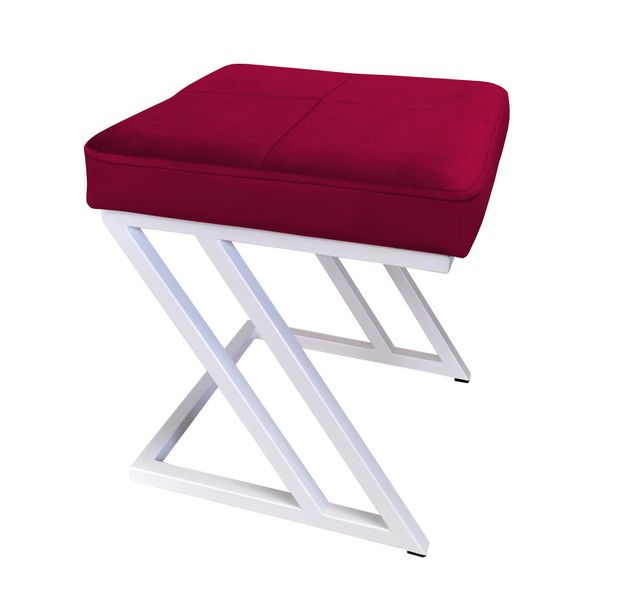 Pufa ZETA LOFT taboret podnóżek podstawa biała MG31 zdjęcie 1