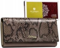 PETERSON skórzany damski portfel na prezent RFID
