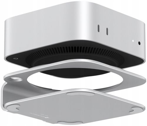 Stojak aluminiowy podstawka MS60 do Mac Mini M4 M4Pro srebrna na Arena.pl