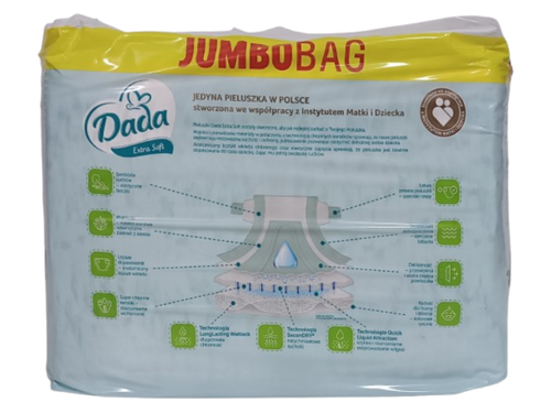 Pieluchy Dada Extra Soft 6 JumboBag - 84szt na Arena.pl