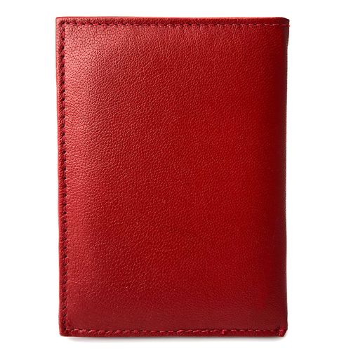skórzane etui z systemem rfid - ciemnoczerwone na Arena.pl