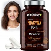 NIACYNA FORTE 500MG SKÓRA ZMĘCZENIE UKŁAD NERWOWY 120DNI WITAMINA B3 WIT PP