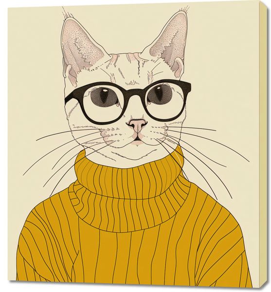 Obraz 90x100cm Intelektualista zdjęcie 1