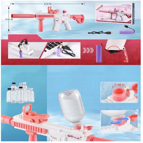 AUTOMATYCZNY ELEKTRYCZNY KARABIN PISTOLET NA WODĘ DUŻY MIOTACZ BLASTER na Arena.pl