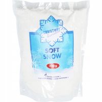 SZTUCZNY ŚNIEG SYPKI ozdobny dekoracyjny BIAŁY 0,2kg na święta świąteczny