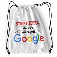 Plecak Dla Striptizerki Sportowy Szkolny Worek Z Nadrukiem Ze Zdjęciem