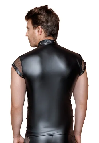 nek koszulka męska czarna matowa z siateczką i nitami 2xl na Arena.pl