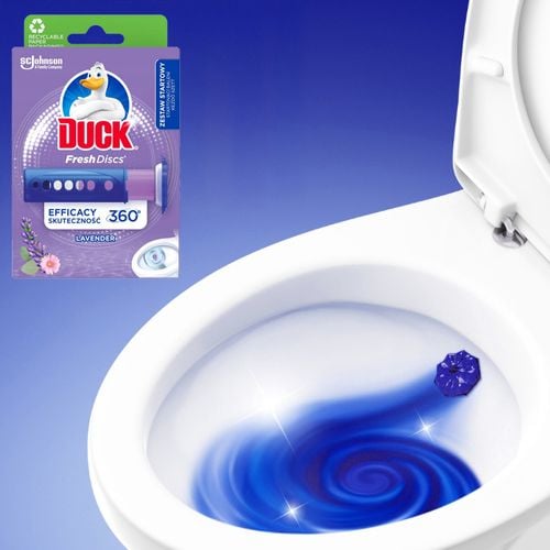 duck fresh discs lavender - żelowy krążek do toalety 36ml + aplikator na Arena.pl