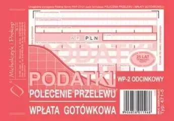Podatki Polecenie Przelewu - Wpłata... 471-5 zdjęcie 1