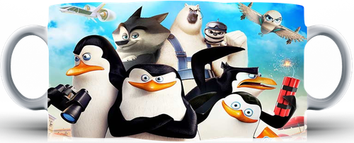 Kubek ceramiczny Pingwiny z Madagaskaru na Arena.pl