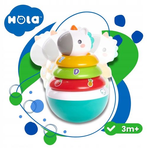 Piramidka sensoryczna wańka wstańka wieża grzechotka dla niemowląt na Arena.pl