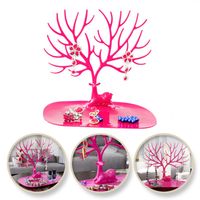 ekspozytor na biżuterię - naszyjnik, pierścionki drzewo róż e31r