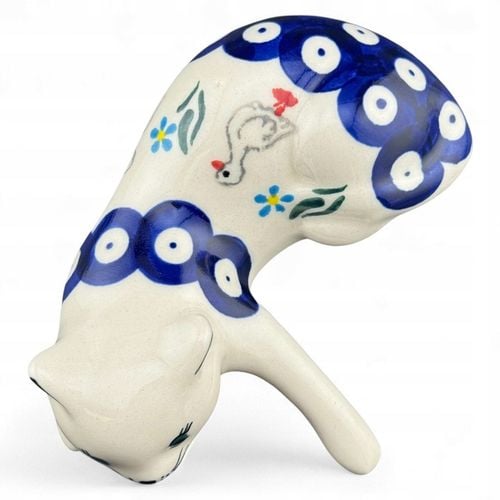 Figurka kot leżący, kotek Gąski dek. 185 Ceramika Bolesławiec na Arena.pl