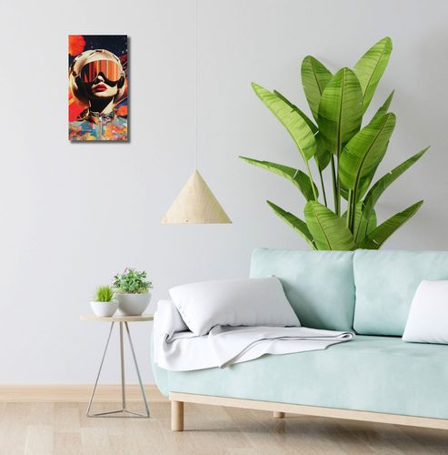 Obraz 20x40cm Retrofuturystyczna Muza na Arena.pl