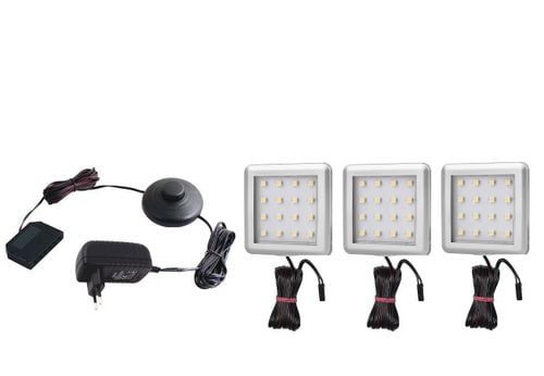 Oświetlenie mebli 3 x Zeus 12V DC biała  ciepła - zestaw na Arena.pl