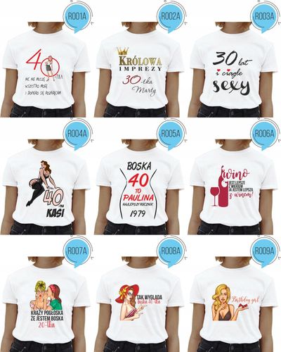 Koszulka urodzinowa JESTEM LEPSZA Z WINEM na Arena.pl