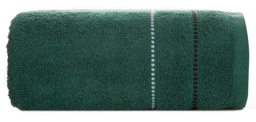 Ręcznik frotte z bordiurą SUZI 50X90 ciemnozielony na Arena.pl