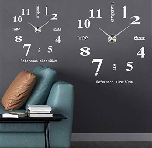 Zegar ścienny z numerami samoprzylepnymi lustro na Arena.pl