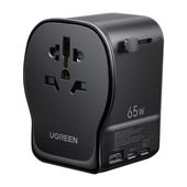 Uniwersalny adapter podróżny / ładowarka sieciowa Ugreen S550, 65W, 2xusb c