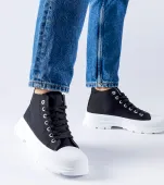 Czarne wysokie trampki Herndon 36