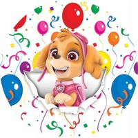 Opłatek na tort PAW Psi Patrol Pies Pieski Marshall Rubble Rocky Skye Zuma