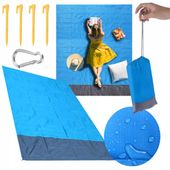 mata plażowa wodoodporna koc piknikowy rodzinny na piknik wakacje 200x145cm