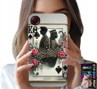 ETUI DO SAMSUNG GALAXY XCOVER 7 - KARTA KRÓL KRÓLOWA POKER KARTY + SZKŁO
