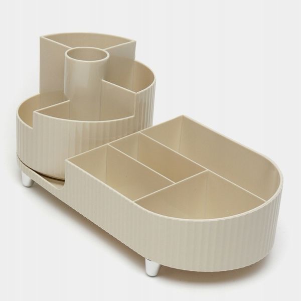 Organizer obrotowy biurowy i kosmetyczny kuferek elegancki pojemnik zdjęcie 2