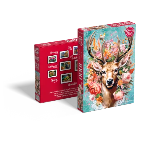 Puzzle 1000 elementów. Kwiatowy jeleń 30752 na Arena.pl
