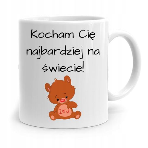 Kubek Prezent Na Walentynki Kocham Cię Najbardziej Z Nadrukiem Ze Zdjęciem na Arena.pl