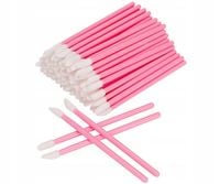 APLIKATORY WELUROWE DO RZĘS RÓŻOWE 50 SZT